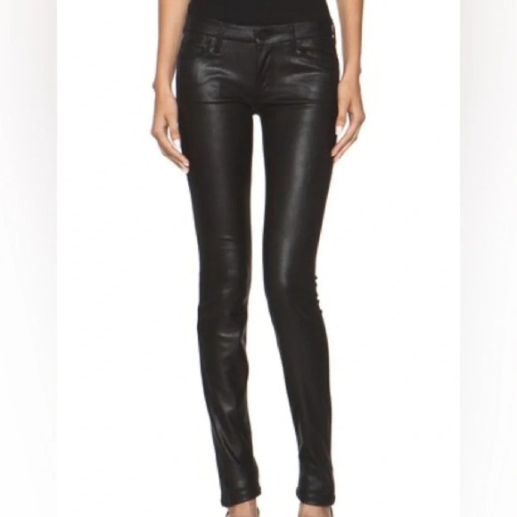 MOTHER The Looker Skinny in crackle black Size: 26 - Picture 1 of 6